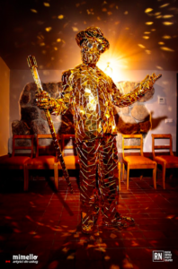 Mirror Golden Man - Lustrzany Mim - Złoty Człowiek Mimello