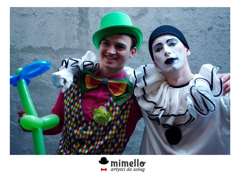 Mim Pierrot i Kolorowy Żongler Mimello – Mimowie Poznań