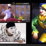 Reklama aparatu cyfrowego Panasonic Lumix FZ100 z naszymi artystami – Klaun Warszawa Mim