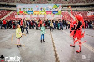 Wspaniali Cyrkowcy Mimello na 40tych Urodzinach Kinder Niespodzianki - Stadion Narodowy