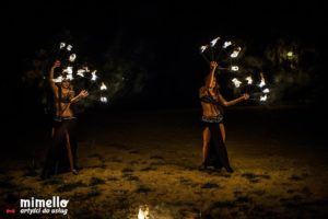 Fire Show - Taniec Ognia - Duet - Hotel Wityng - Ślesin